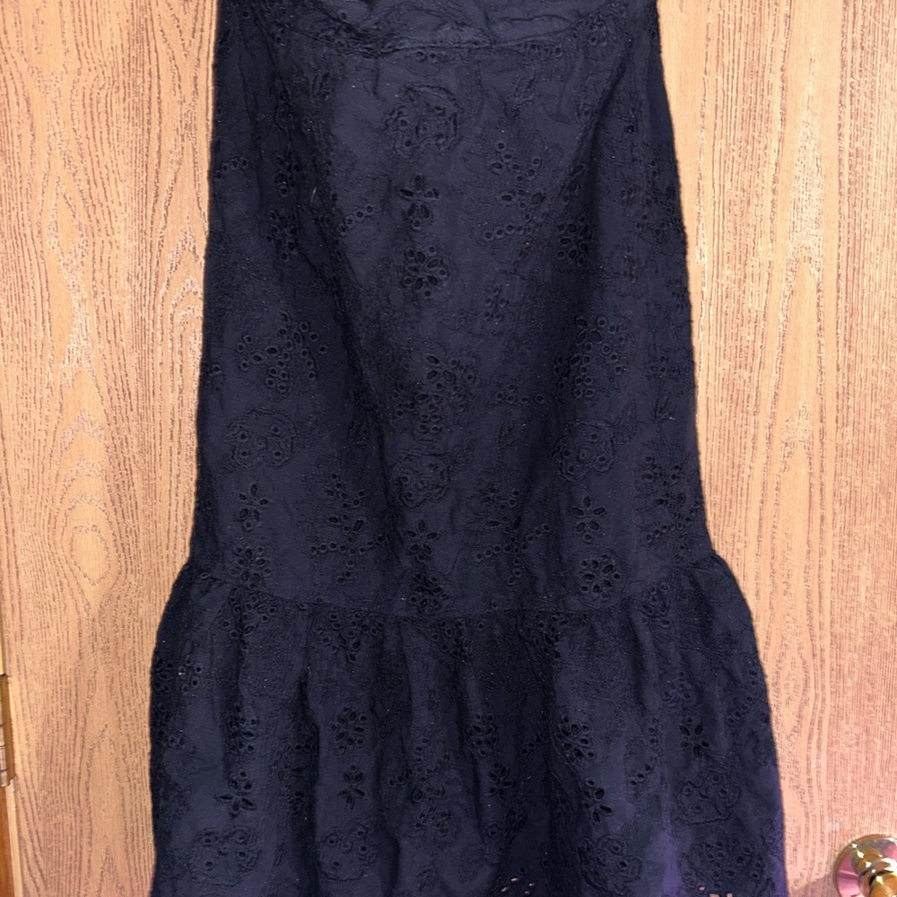 Sofia by Sofia Vergara Black Floral Lace A-Line Skirt